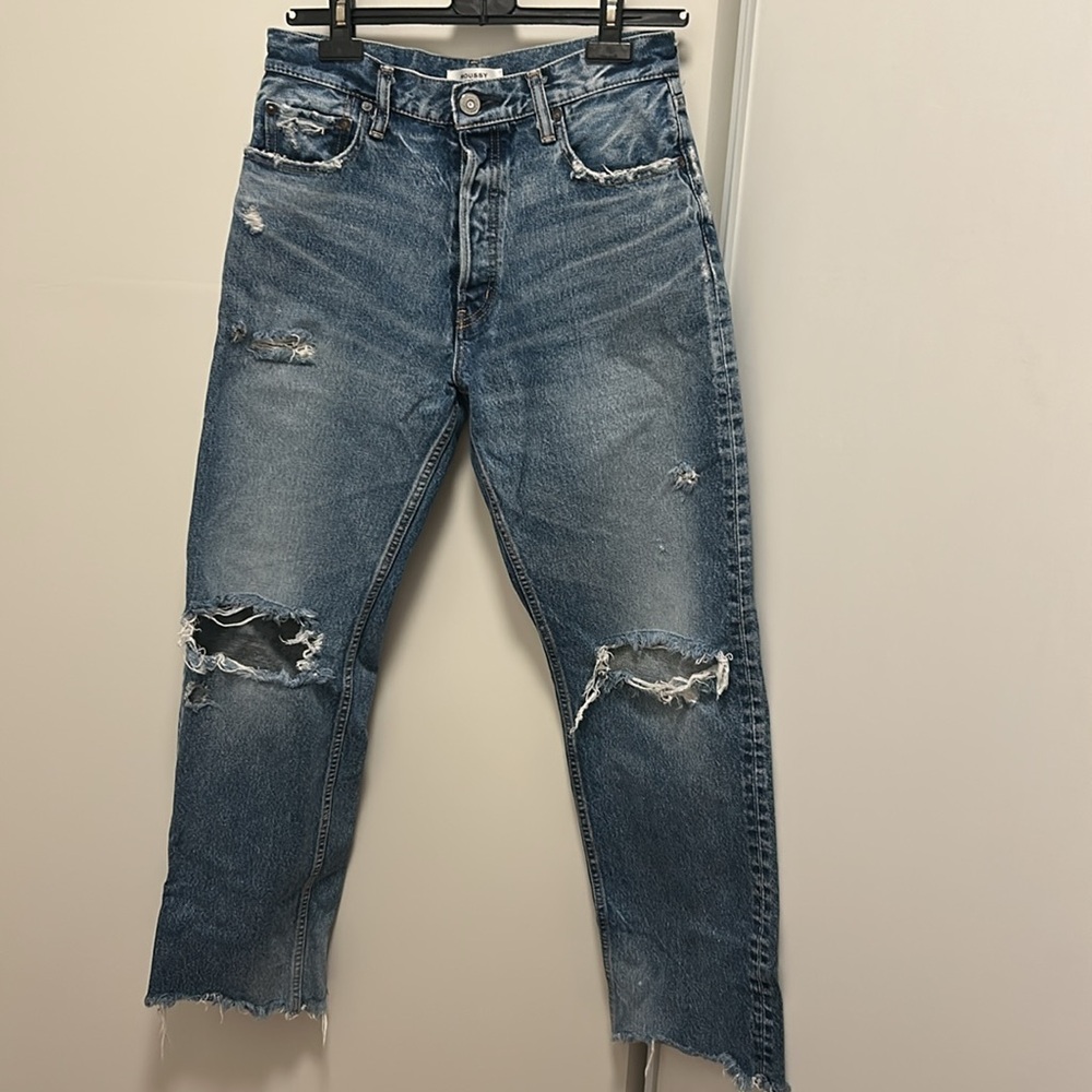 Moussy Vintage Odessa High Rise Wide Leg Jeans